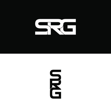 srg lettering initial monogram logo design set