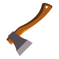 Poster - Farming axe icon. Cartoon of farming axe vector icon for web design isolated on white background