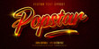 © Mustafa - Popstar text, shiny golden style editable text effect