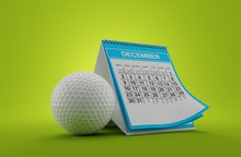 Golf Ball With Calendar