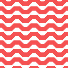 Wall Mural - Vector seamless geometric pattern with chevrons. Simple design for wrapping, wallpaper, textile