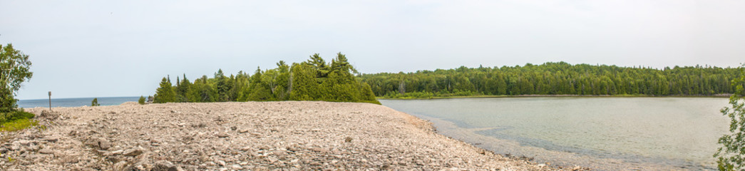 Canvas Print - Rocky Beach at Bruce Peninsula National Park Ontario Canada