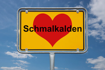 Ortstafel Schmalkalden