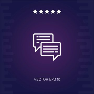 chat vector icon modern illustration