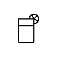 Poster - kiwi juice glass icon. simple line, outline vector elements of vegetarian food icons for ui and ux, 