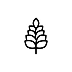 Poster - Grain icon. Simple line, outline vector elements of vegetarian food icons for ui and ux, website or mobile application