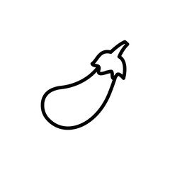 Poster - eggplant icon. simple line, outline vector elements of vegetarian food icons for ui and ux, website 