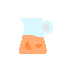 Poster - Orange juice glass icon. Simple color vector elements of vegetarian food icons for ui and ux, website or mobile application