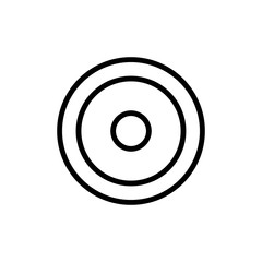 Poster - Symbol horoscope sun icon. Simple line, outline vector elements of esoteric icons for ui and ux, website or mobile application