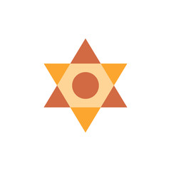 Poster - eye star icon. simple color vector elements of esoteric icons for ui and ux, website or mobile appli