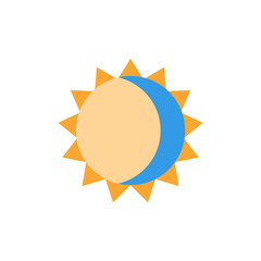 Aufkleber - Moon sun icon. Simple color vector elements of esoteric icons for ui and ux, website or mobile application
