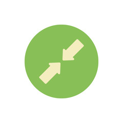 Poster - Arrow down, left, up and right icon. Simple color vector elements of pointer icons for ui and ux, website or mobile application