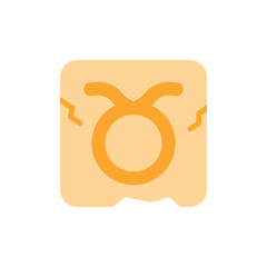 Poster - Zodiac Taurus icon. Simple color vector elements of esoteric icons for ui and ux, website or mobile application