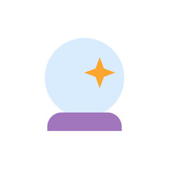 Poster - Crystal ball esoteric icon. Simple color vector elements of esoteric icons for ui and ux, website or mobile application