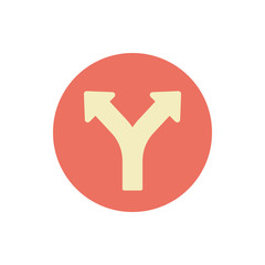 Poster - Arrow left and right icon. Simple color vector elements of pointer icons for ui and ux, website or mobile application