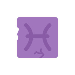 Poster - Zodiac Pisces icon. Simple color vector elements of esoteric icons for ui and ux, website or mobile application