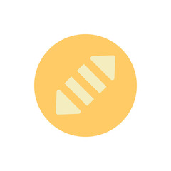 Poster - Arrow down, left, up and right icon. Simple color vector elements of pointer icons for ui and ux, website or mobile application