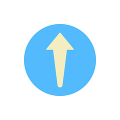 Poster - Arrow up icon. Simple color vector elements of pointer icons for ui and ux, website or mobile application
