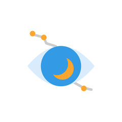 Aufkleber - Eye moon star icon. Simple color vector elements of esoteric icons for ui and ux, website or mobile application