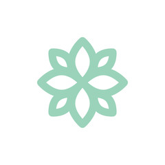 Aufkleber - Symbol flower icon. Simple color vector elements of esoteric icons for ui and ux, website or mobile application