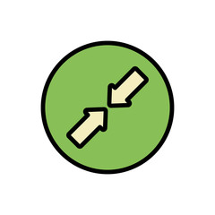 Poster - Arrow down, left, up and right icon. Simple color with outline vector elements of pointer icons for ui and ux, website or mobile application