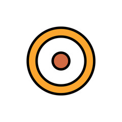 Poster - Symbol horoscope sun icon. Simple color with outline vector elements of esoteric icons for ui and ux, website or mobile application