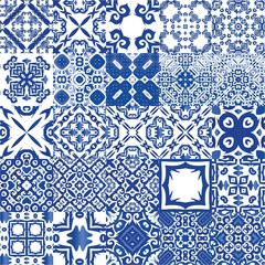  Portuguese vintage azulejo tiles.