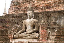 Buddha Statue In Sukhothai Historical Park Thailand