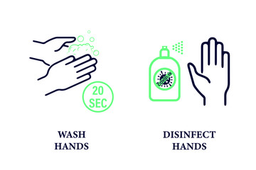 Wall Mural - Hand hygiene. Coronavirus covid-19 is a preventative hand sanitizer that protects hands from viruses. Wash your hands and use an antiseptic.