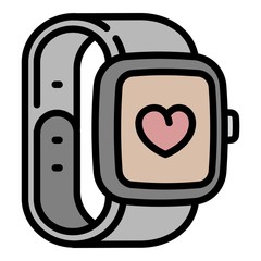 Poster - Fitness tracker icon. Outline fitness tracker vector icon for web design isolated on white background