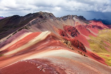 Poster - Rainbow mountains Andes near Cusco in Peru