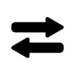 tow way arrow icon design black