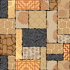 Poster - Seamless background pattern. Pattern in safari style. Vector image
