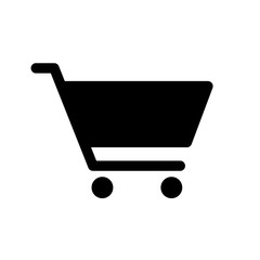 Poster - Shopping cart basket for market shop and eshop icon. Internet flat icon symbol for applications.