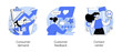 © Visual Generation - Customer relationship management abstract concept vector illustration set. Consumer demand, customer feedback, contact center, retail marketing, user support, market research abstract metaphor.