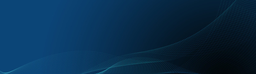 Aufkleber - Abstract lines wave background