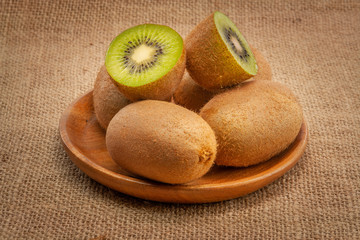 Wall Mural - Sliced Kiwi Fruits