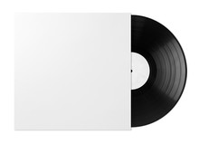 White Vinyl Disc Cover With Vinyl