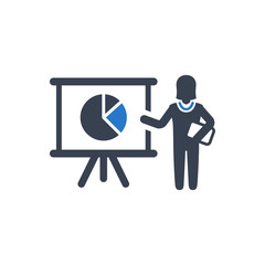 Poster - Business training icon