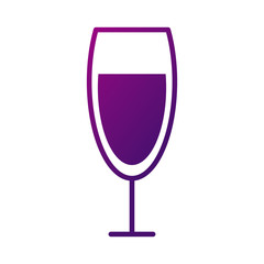 Poster - wine cup drink style gradient icon