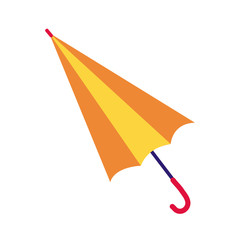 Poster - umbrella accessory flat style icon