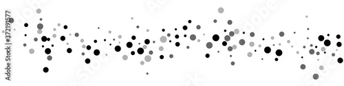 Fotomural Scattered random black dots. Dark points dispersio