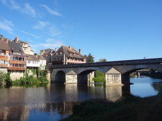 Canvas Print - Argenton Sur Creuse, Indre, Centre Val de Loire, France, Creuse, Venise du Berry