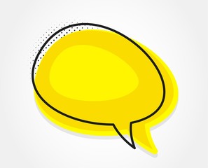 Poster - chat bubble icon. contact message sign. talk, speak symbol. communication balloon template. support 