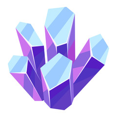 Wall Mural - Illustration of crystal or mineral.