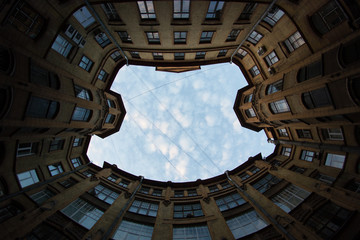 St. Petersburg. Cities of Russia. Well courtyards. Petersburg courtyards. Petersburg architecture. Summer in St. Petersburg. Travel across Russia.