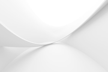 Fototapete - Abstract Geometric Background. White Business Texture
