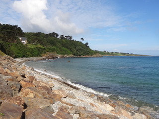 Sticker - Plage de Plougasnou, Finistère, Bretagne, France