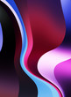 © Hybrid Graphics - Fluid abstract background with colorful gradient. 2D illustration of modern movement.
