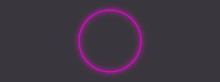 Abstract Purple Circle Glowing Neon Light Background